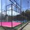 12 ملم عشب اصطناعي ملون باللون الوردي في الهواء الطلق محكمة باديل لمجالات الرياضة المتعددة