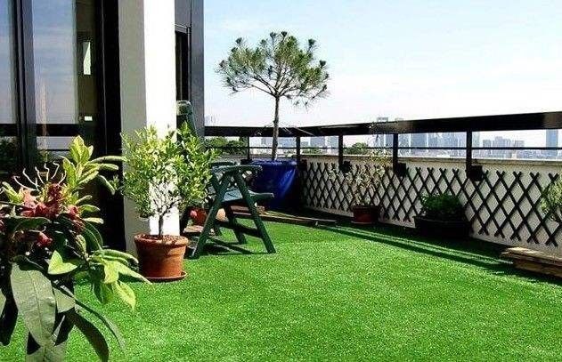 طبيعة العشب الأخضر للشرفة الاصطناعية / عشب الكريكيت الصناعي الناعم